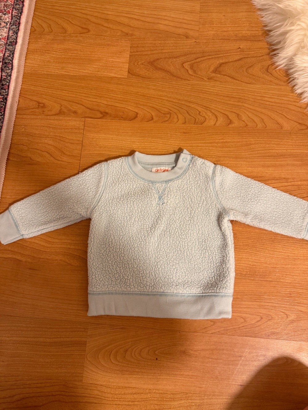 Cat & Jack Light Blue Pullover Sweatshirt for Kids